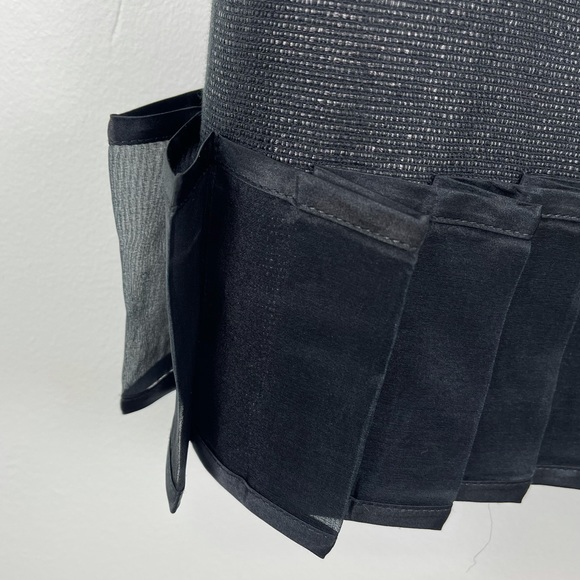 3.1 Phillip Lim Black Cut Out Back Ruffle Hem Shimmer Mini Dress | LBD | Size 4 - Picture 5 of 10